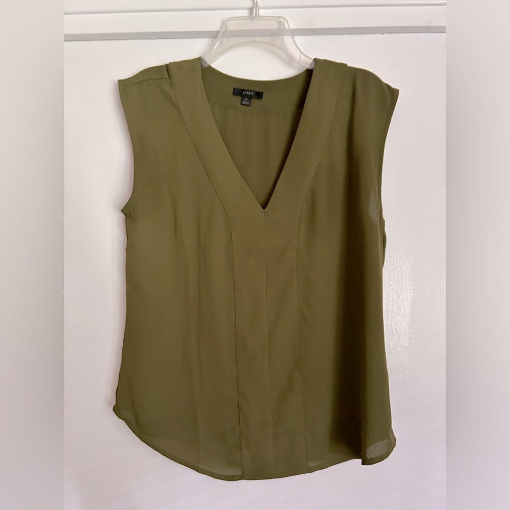 J. Crew Women’s Olive Sleeveless Top